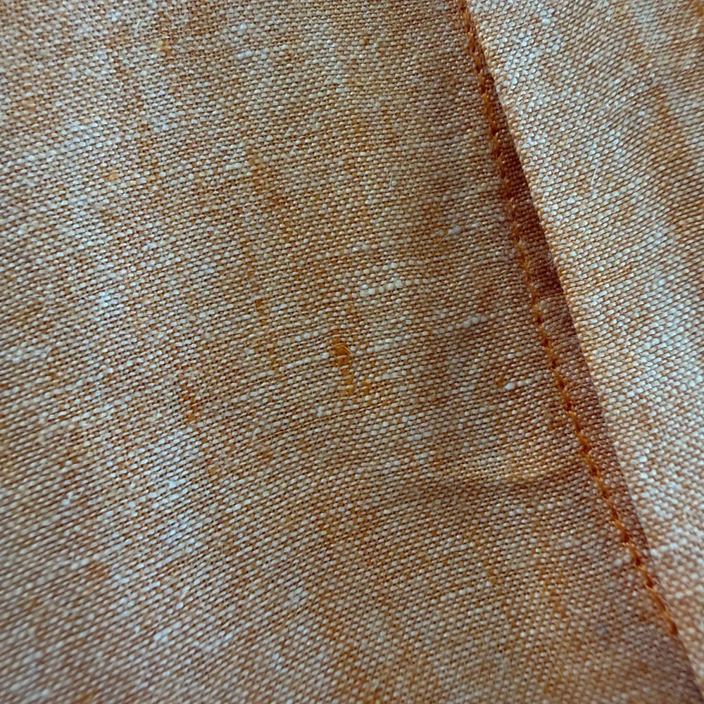 Jones New York Jones & Co 100% Linen Tunic Shirt Dress Orange Apricot Medium - Picture 13 of 14